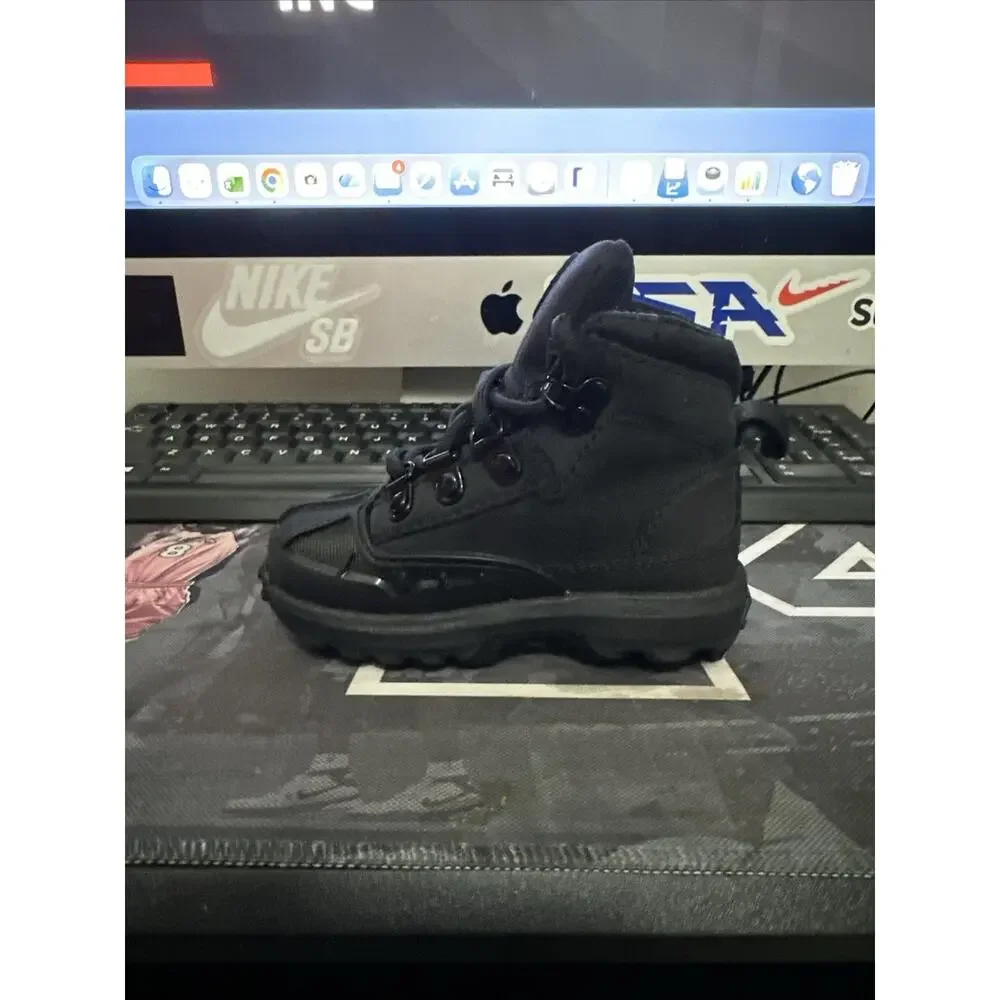 New Size 5c Timberland Converge Shell Toe Boot Black NuBuck TB 0A63JW 001 Infant